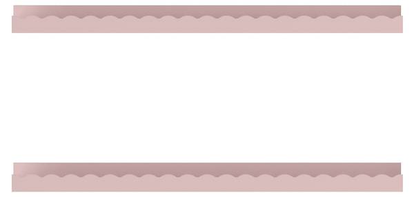 Kinder-Wandregalset Vestnes 2-tlg. Pink - Holzwerkstoff - 60 x 5 x 10 cm