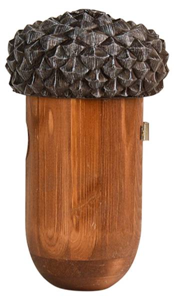Vogelhäuschen NK83 Braun - Massivholz - 14 x 26 x 17 cm