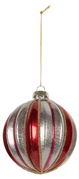 Weihnachtskugel Xmas 51587 Rot - Glas - 8 x 8 x 8 cm