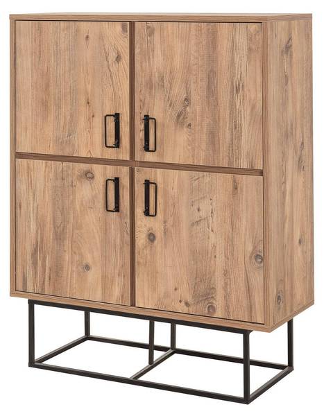 Kommode Alwaid Braun - Holzwerkstoff - 93 x 115 x 36 cm