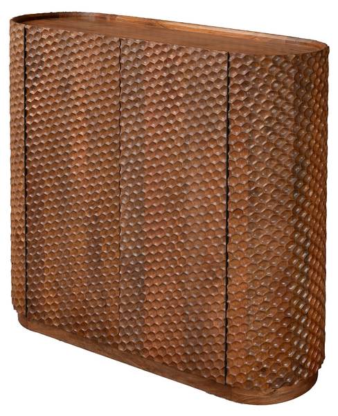 Barschrank ADLON Braun - Mango - 138 x 141 x 42 cm