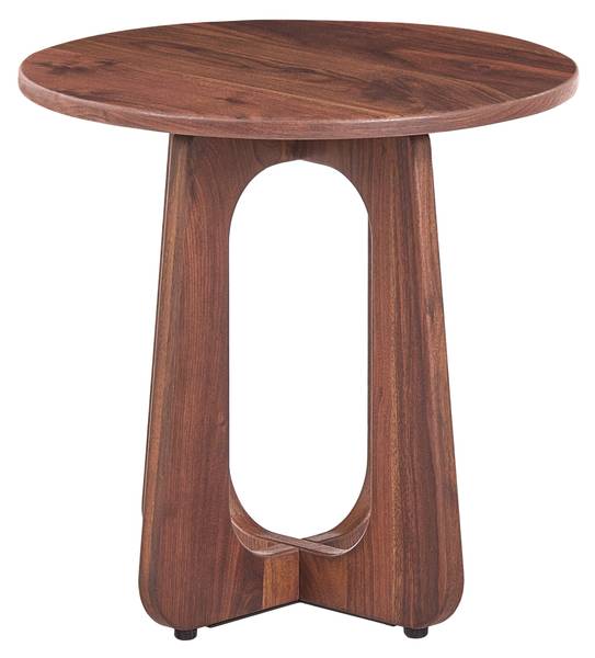 Beistelltisch GAILLARD Braun - Holz teilmassiv - 50 x 50 x 1 cm