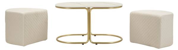 Couchtisch Relax Metall - 79 x 44 x 79 cm