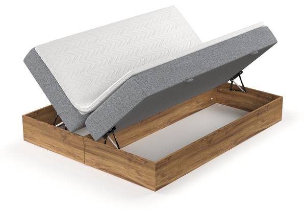 Boxspringbett Faro Grau - Liegefläche Breite: 180 cm
