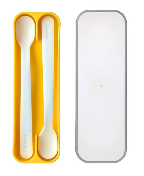 Fütterlöffel Mio 2er Set Gelb - Kunststoff - 3 x 21 x 7 cm