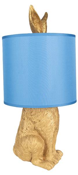 Tischlampe Kaninchen Ludovica Gold - Himmelblau