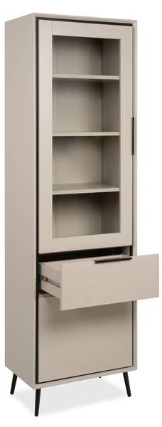 Dressoir ARONA grijs - plaatmateriaal op houtbasis - 60 x 200 x 38 cm