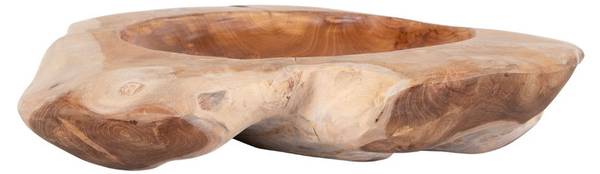 Tablett Rio Braun - Teakholz - 40 x 12 x 40 cm