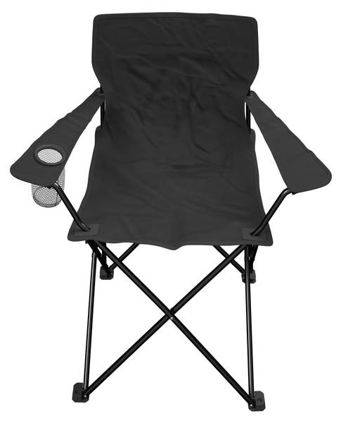 Campingsessel BLACKY Schwarz - Metall - Textil - 80 x 80 x 51 cm