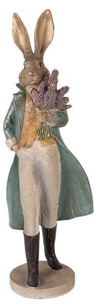 Dekorationsfigur Kaninchen 53424 Gold - Kunststoff - 15 x 53 x 17 cm