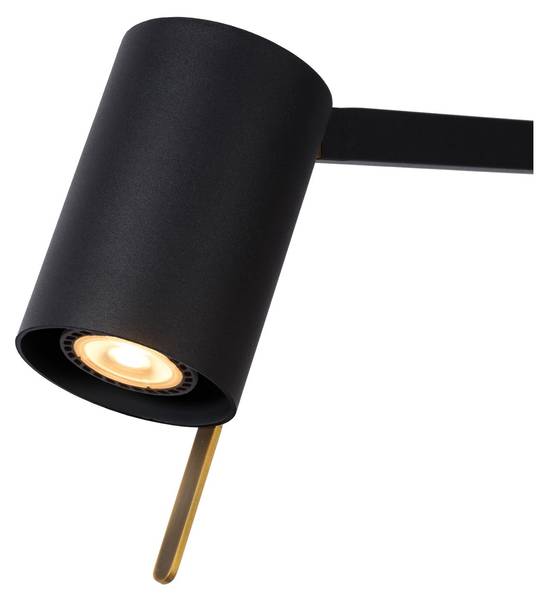 Lampadaire / lampe de lecture LESLEY Noir