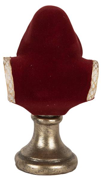 Kerstdecoratie Beeld Kerstman Xmas&Dam rood - kunststof - 7 x 15 x 9 cm