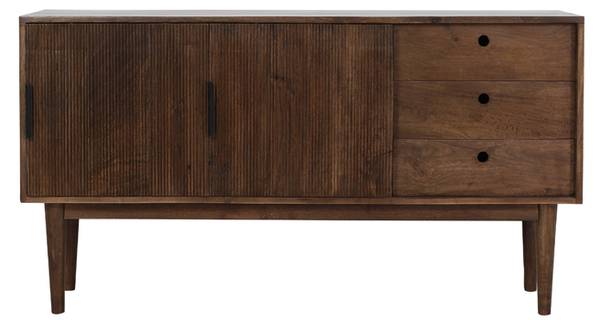 Schrank BITIKA Braun - Massivholz - 40 x 80 x 150 cm