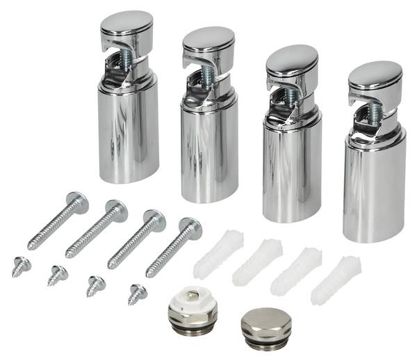 Badheizkörper PARIS Silber - 3 x 120 x 60 cm