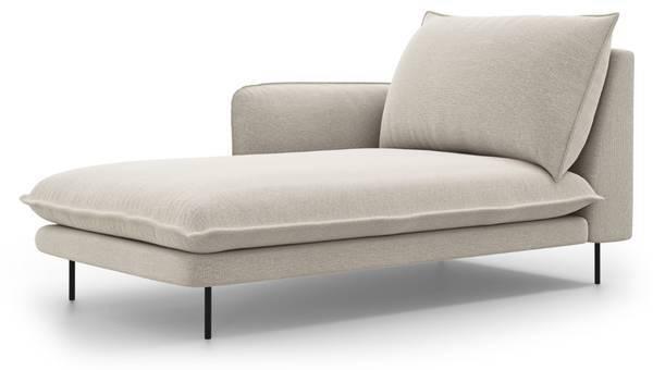 Méridienne VIENNA Beige brillant