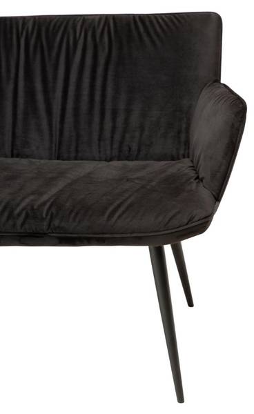 Bank Join zwart - deels massief hout - 152 x 79 x 62 cm