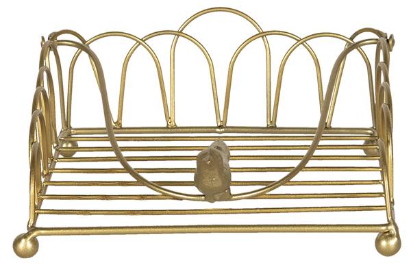 Serviettenhalter LOVING CHIC Gold - Metall - 20 x 9 x 20 cm
