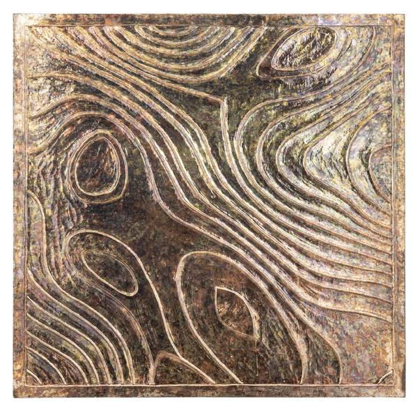 Wanddekoration Connolly Grün - Massivholz - 2 x 120 x 120 cm