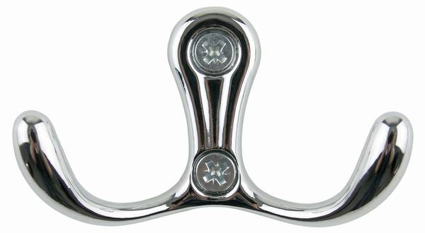 Wandhaken Lurri 4er-Set Silber - Metall - 5 x 3 x 5 cm
