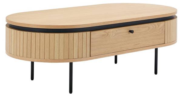 Table basse CARDIONA Noir - Métal - 60 x 40 x 120 cm