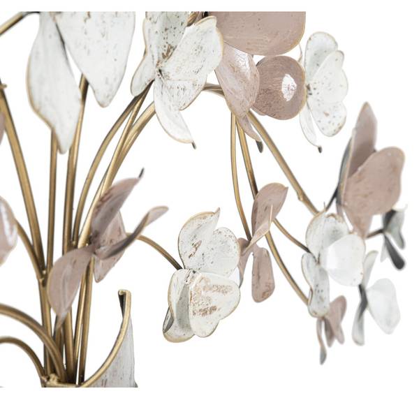 3D-Metall-Dekoration Blumen 35 Metall - 88 x 46 x 6 cm
