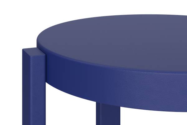 Barhocker DOON Blau - Stahl - 35 x 75 x 35 cm
