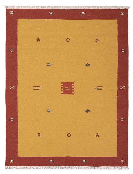 Kurzflorteppich Modern Gelb - Naturfaser - 170 x 1 x 240 cm