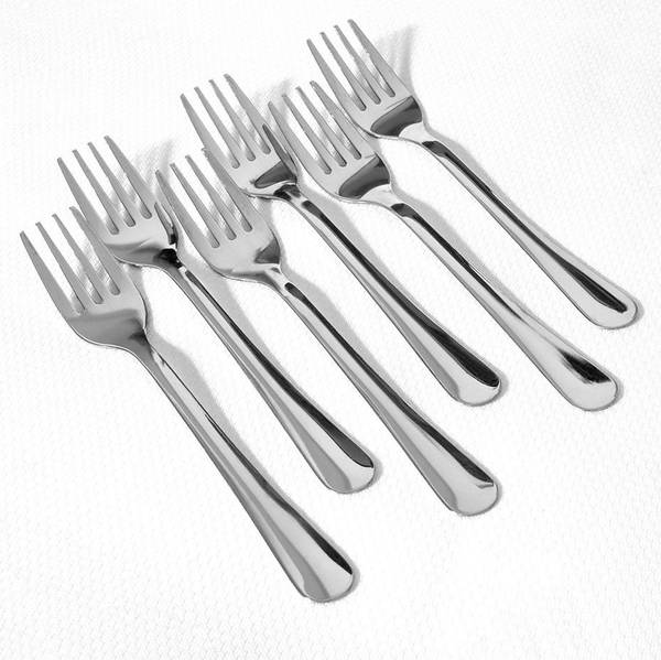 Dessertgabeln 6er Set 139185 Silber - Edelstahl - 2 x 1 x 14 cm