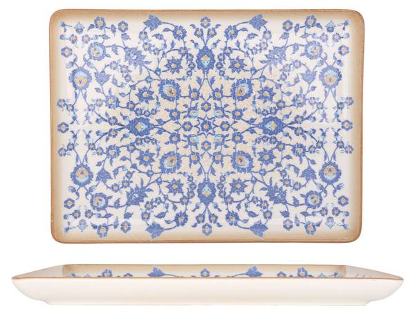 Servierschale Tiara 2er set Porzellan - 24 x 2 x 24 cm