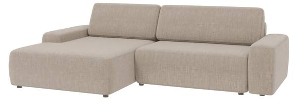 Ecksofa Hartmut mit Schlaffunktion Beige - Ecke davorstehend links