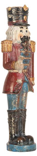 Figur Nussknacker Weihnachten-Tanner Rot - Kunststoff - 6 x 21 x 7 cm
