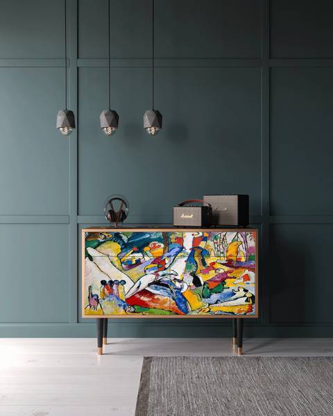 Sideboard BS4 Walnuss Holzwerkstoff - 115 x 86 x 48 cm