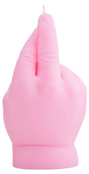 Bougie Bébé Croiser les doigts Rose foncé
