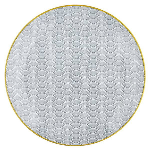 Ensemble d'assiettes PATTERN Ø26cm Gris - Céramique - 26 x 3 x 26 cm