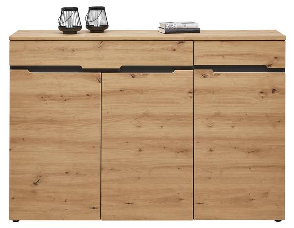 Sideboard MEMPHIS Braun - Grau - Holzwerkstoff - 150 x 107 x 38 cm