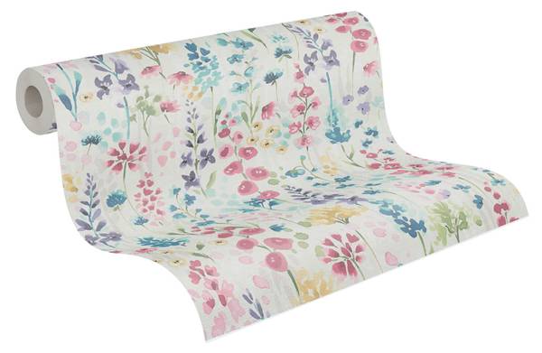 Vliestapete 396061-GU Weiß - Fleece - 53 x 1005 x 1 cm