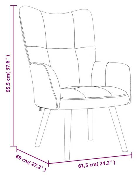 Relaxsessel mit Hocker 3011641-2 Braun