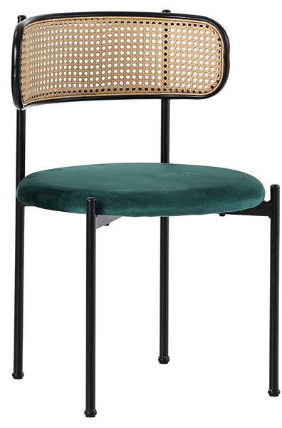 Esszimmerstuhl 4er-set Yuhrar GR Grün - Metall - 51 x 75 x 51 cm