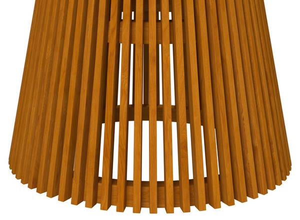 Gartentisch SANJA Braun - Massivholz - 140 x 76 x 140 cm