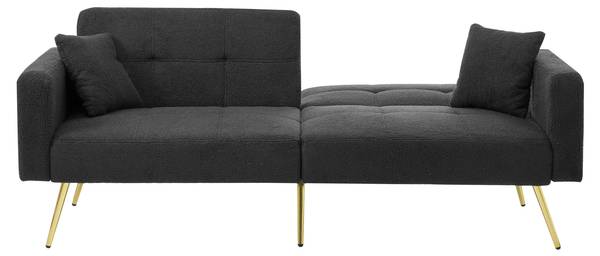 Schlafsofa Ridgewood Grau - Textil - 72 x 72 x 175 cm