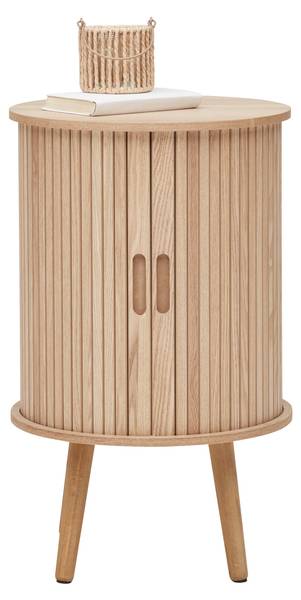 Nachtkästchen SKANDY Beige - Holzwerkstoff - Holz teilmassiv - 40 x 65 x 40 cm