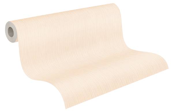 Papiertapete Grain Light Beige - Mischgewebe - Vinyl - 53 x 1005 x 1 cm