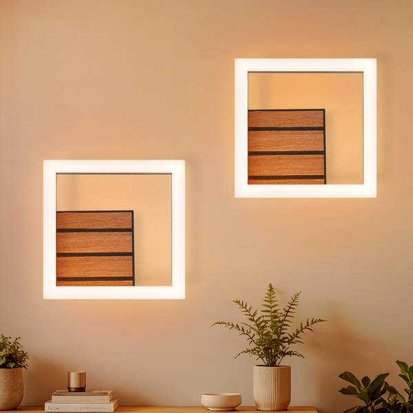 LED Wandleuchte NJSD Schwarz - Eisen - 17 x 6 x 17 cm