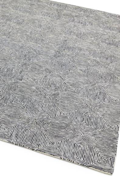 Wohnzimmerteppich aus Wolle CAMBRIDGE Grau - 120 x 170 cm
