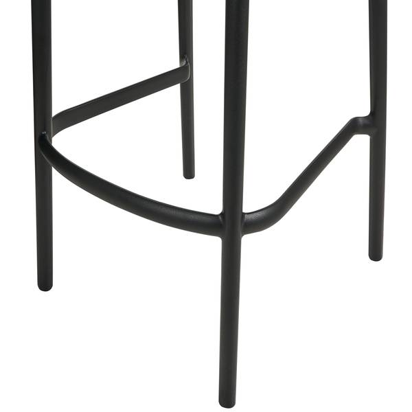 Hocker PORANO 2-tlg Schwarz