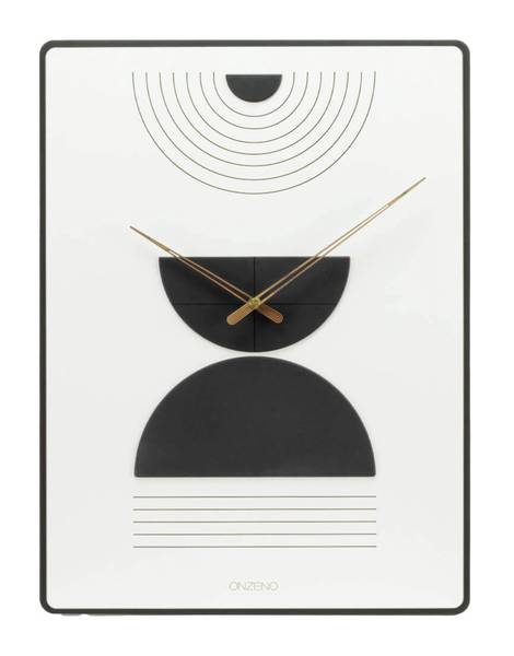 Horloge murale design Arc Solis Blanc - Bois manufacturé - 35 x 60 x 1 cm