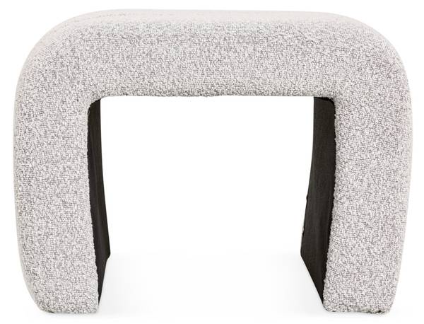 Poef Gigi beige - textiel - 50 x 38 x 45 cm