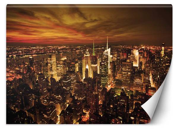 Fototapete Mitternachts Manhattan 300 x 210 cm