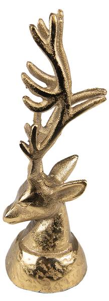 Figur Hirsch Weihnachten-Luke Gold - Metall - 6 x 17 x 7 cm