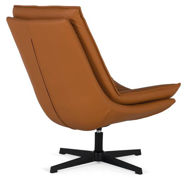 Drehsessel 1982 Braun - Kunstleder - 63 x 95 x 90 cm